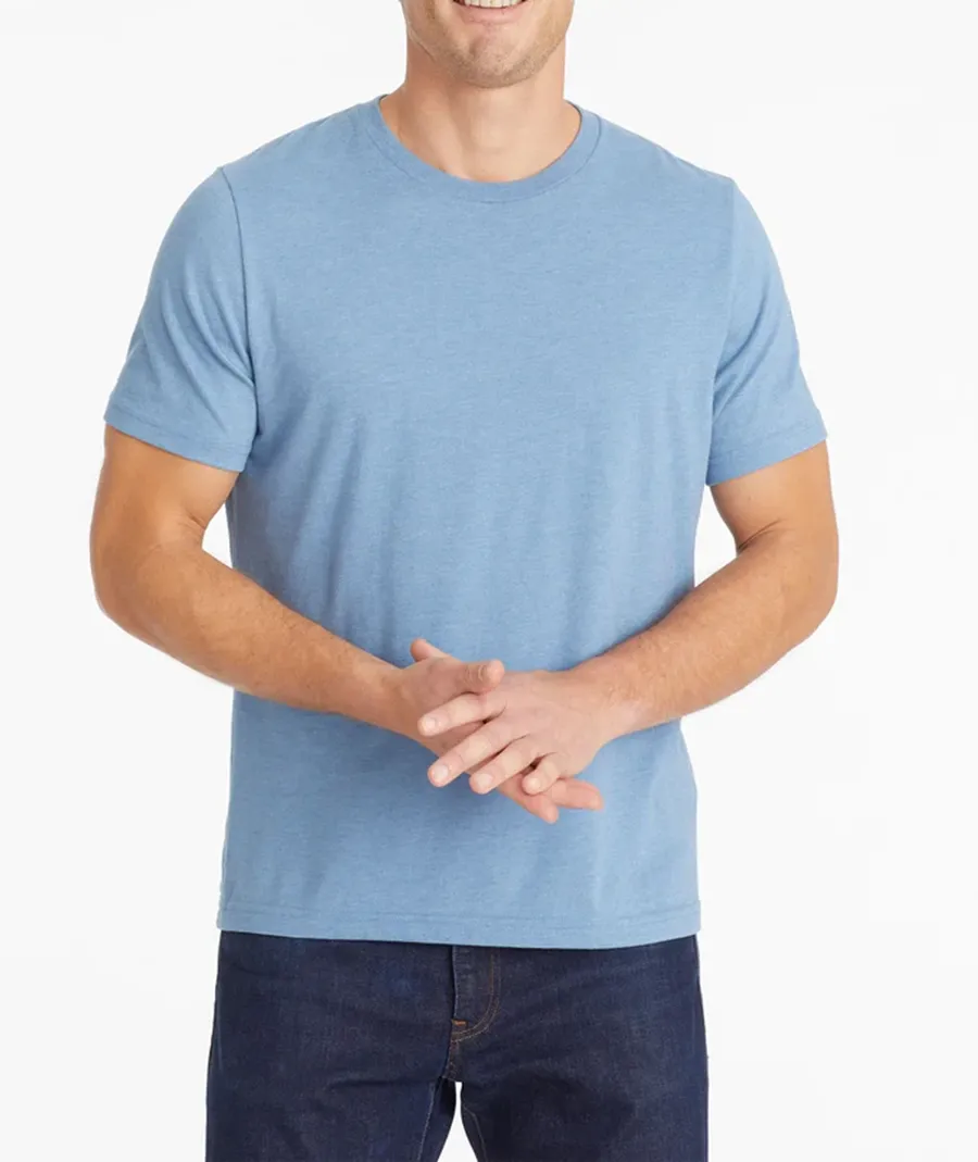 Men's Blue Crew Neck Tees