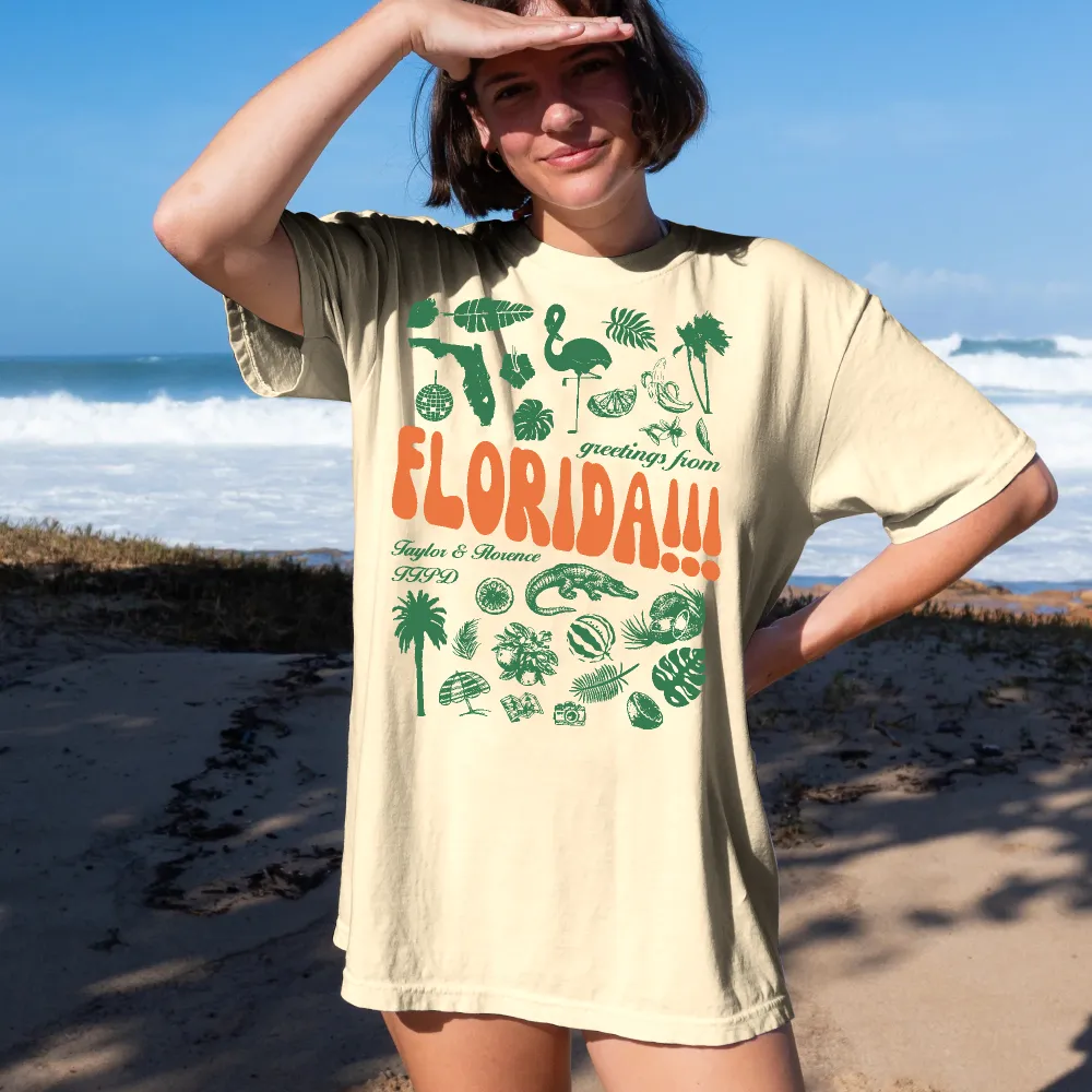 Women's Florida!!! Crew Neck Tee