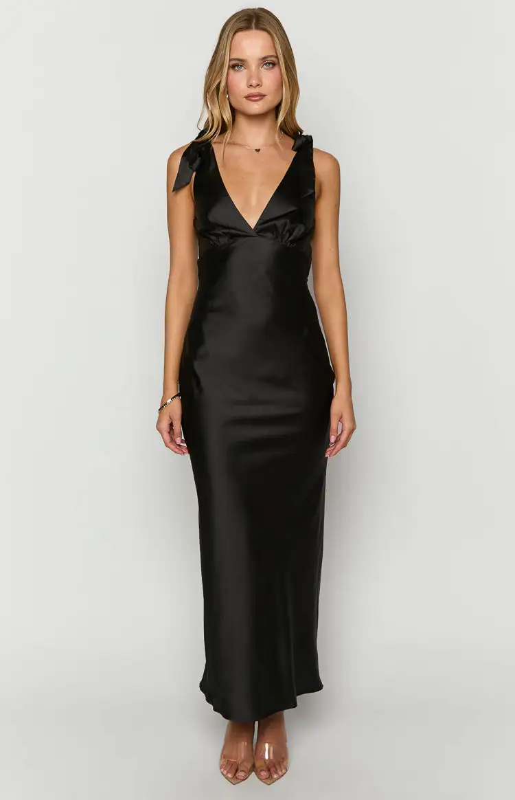 Val Black Maxi Dress