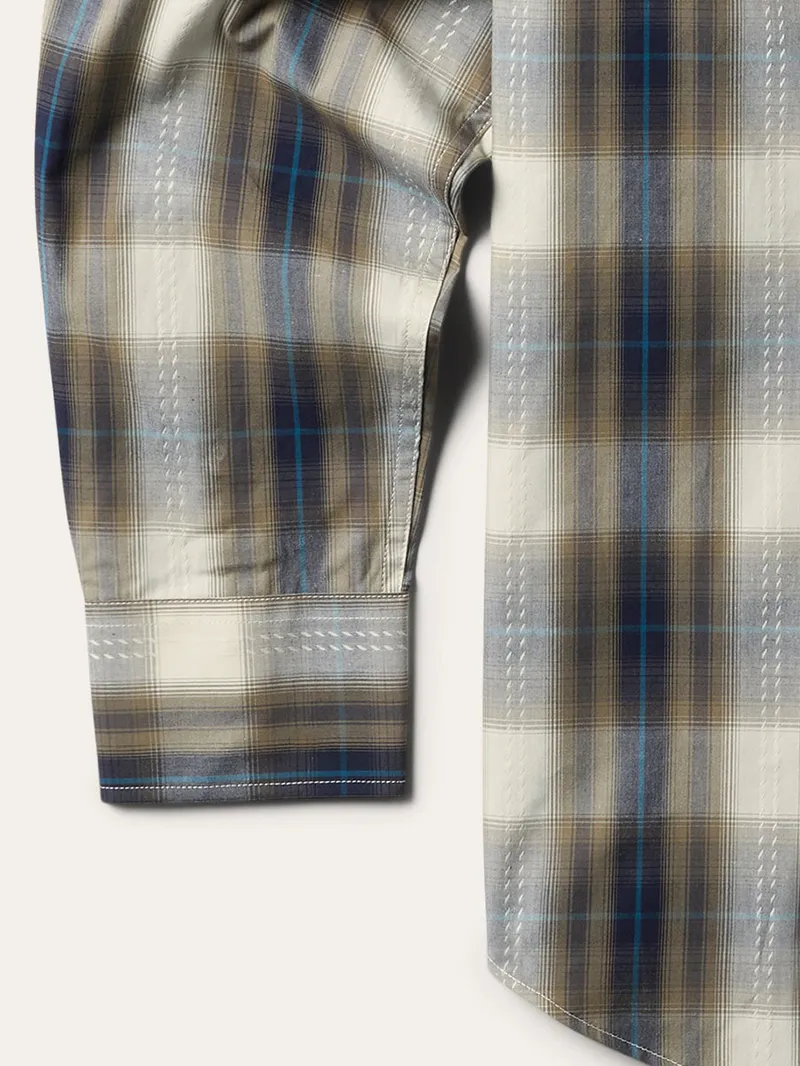 Men's Plaid Dobby Western Shirt