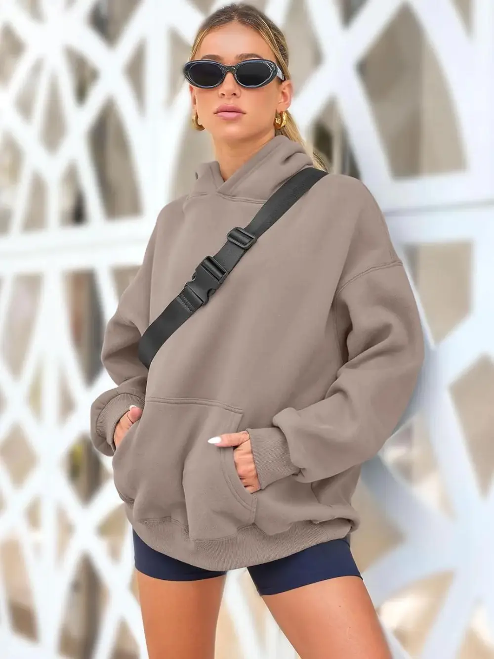 Womens Oversized Hoodies Fleece Sweatshirts Long Sleeve Sweaters Pullover Fall Clothes with Pocket