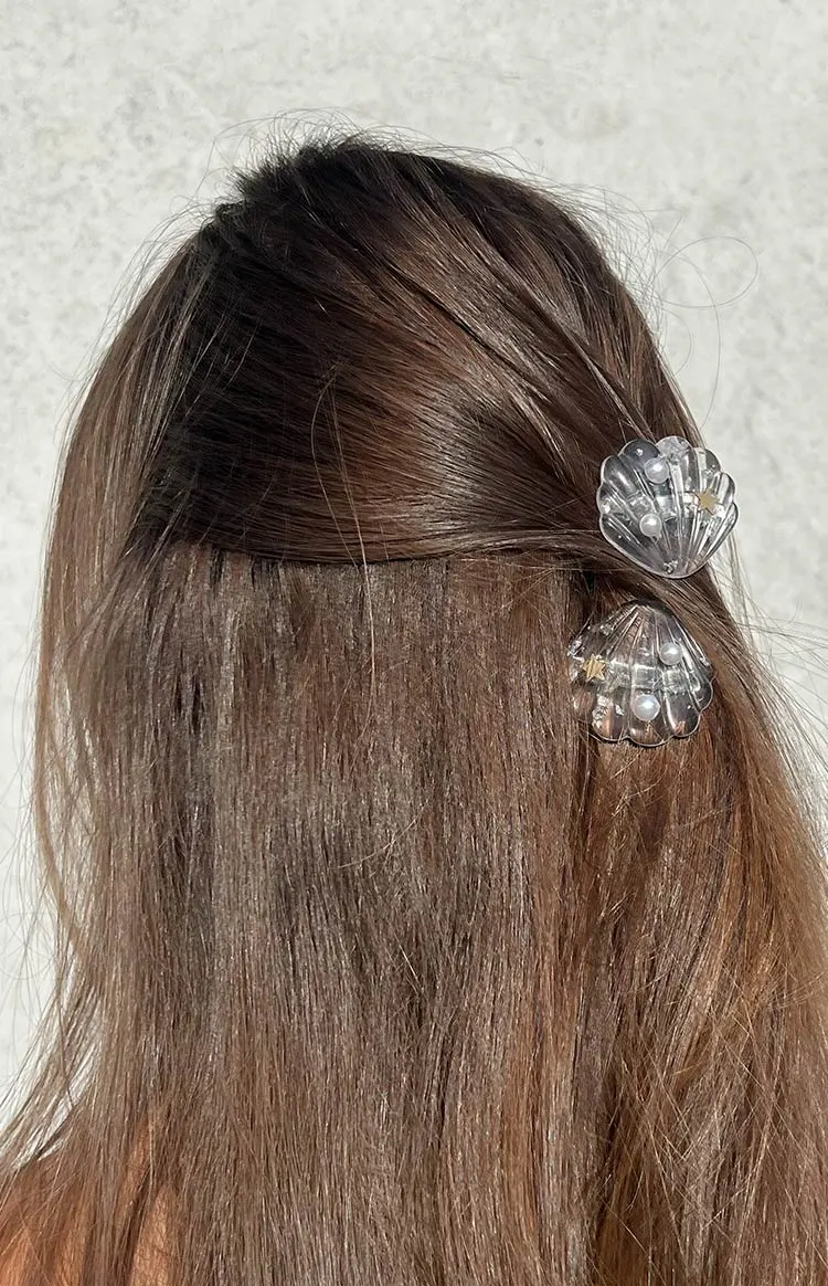 White Shell Hair Clip