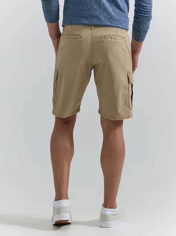 MEN'S WRANGLER AUTHENTICS® STRETCH CARGO SHORT IN GRAIN