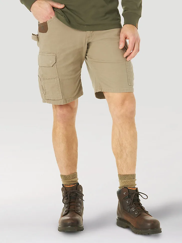 WRANGLER® RIGGS WORKWEAR® STRETCH RANGER CARGO SHORT IN DARK KHAKI