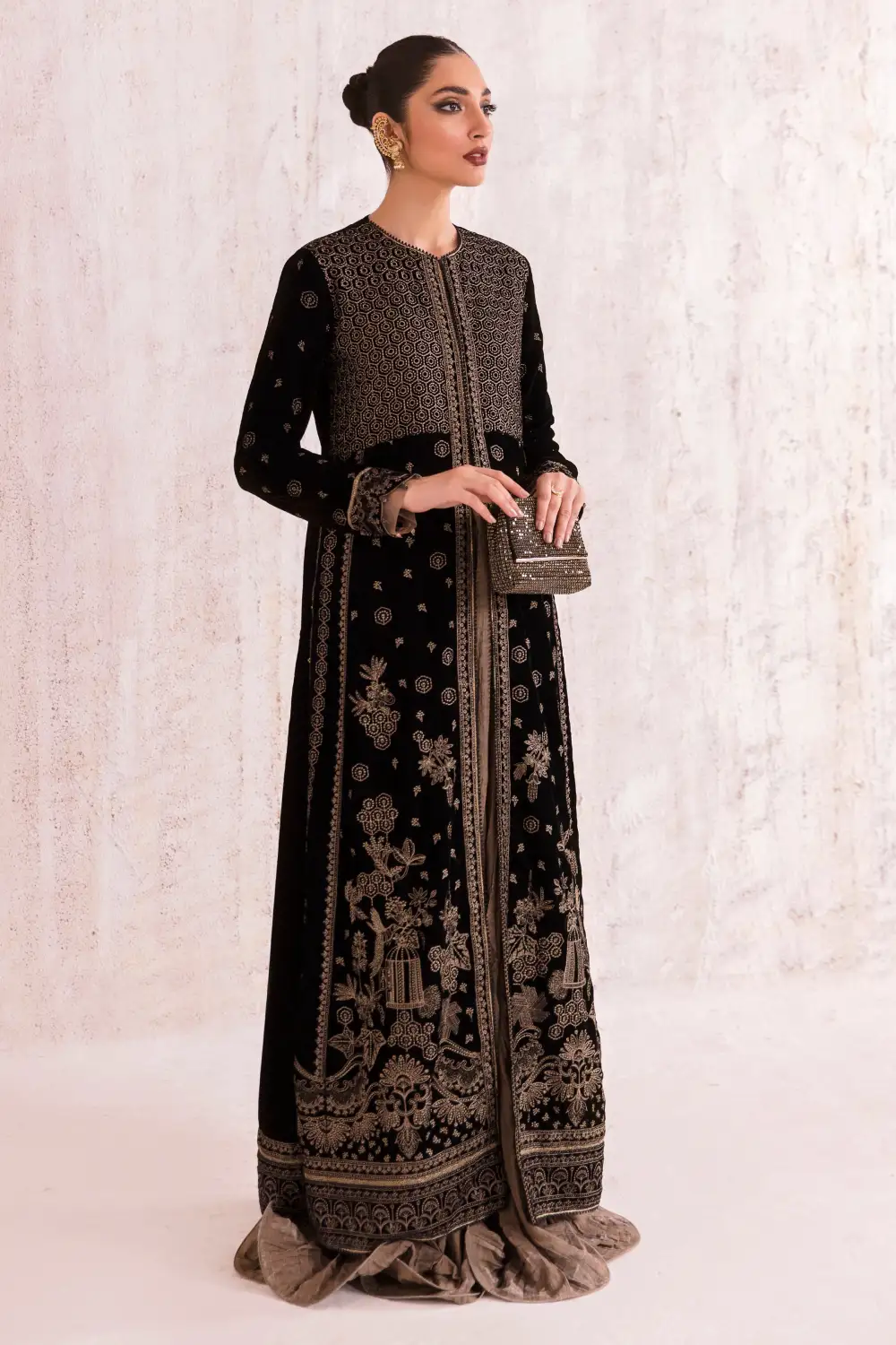 Embroidered Velvet Formal SETS