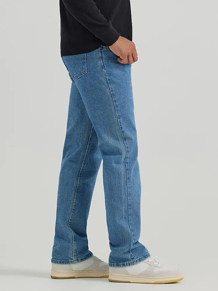 MEN'S WRANGLER AUTHENTICS® REGULAR FIT FLEX JEAN IN VINTAGE BLUE