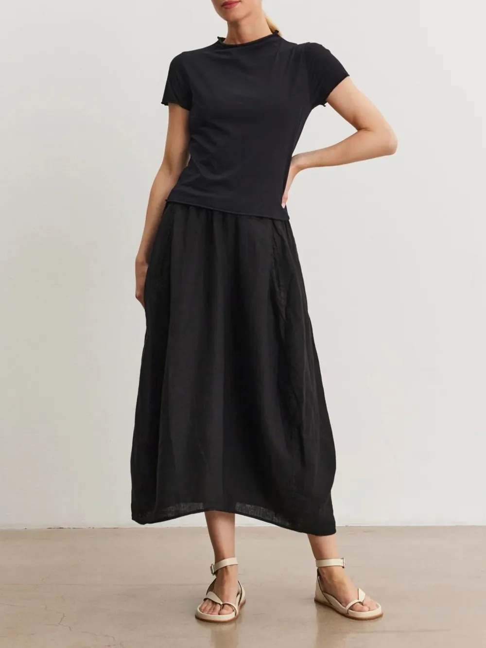 Fae Linen A-Line Skirt