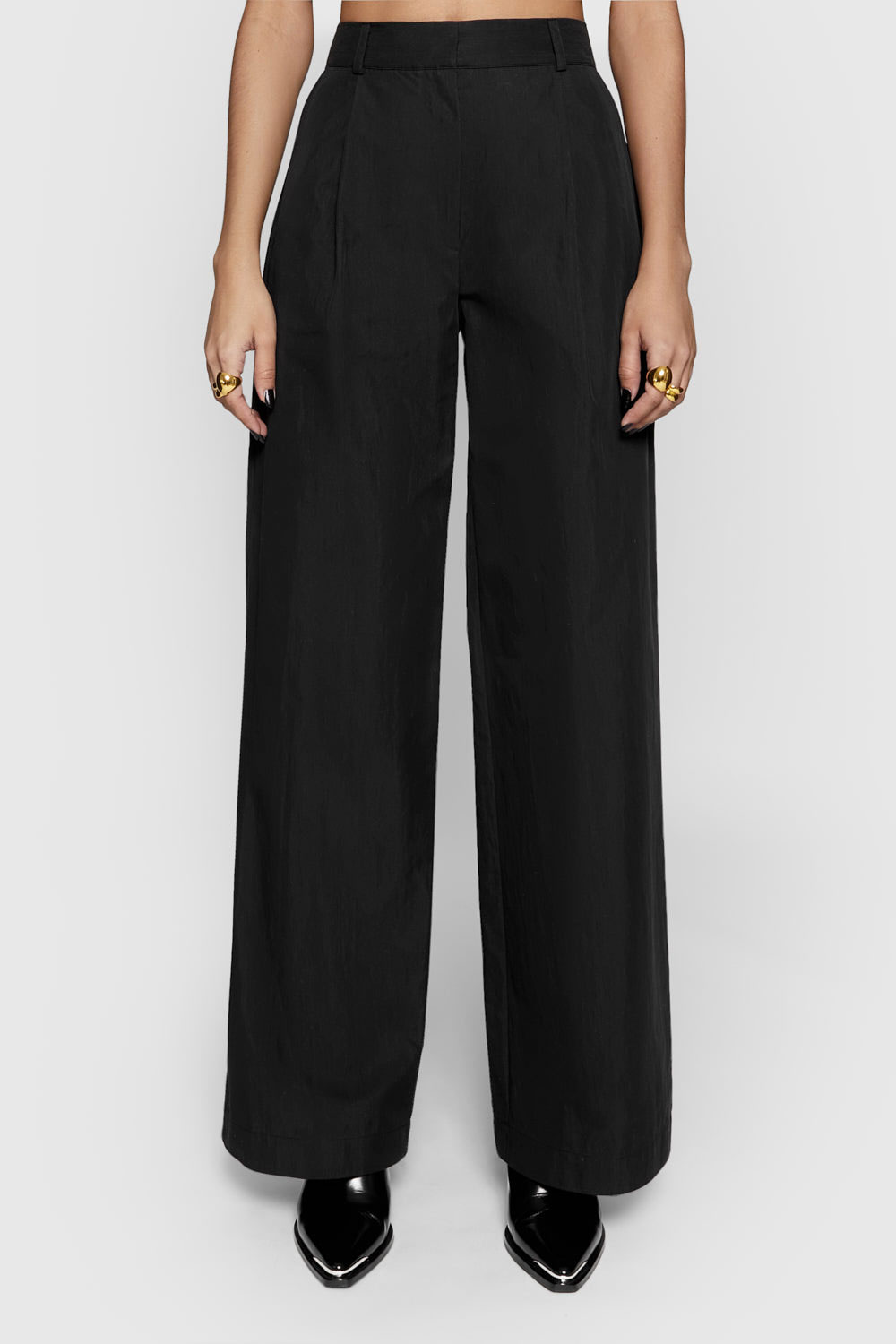 Women'S Fashion Pleated Wide-Leg Pants