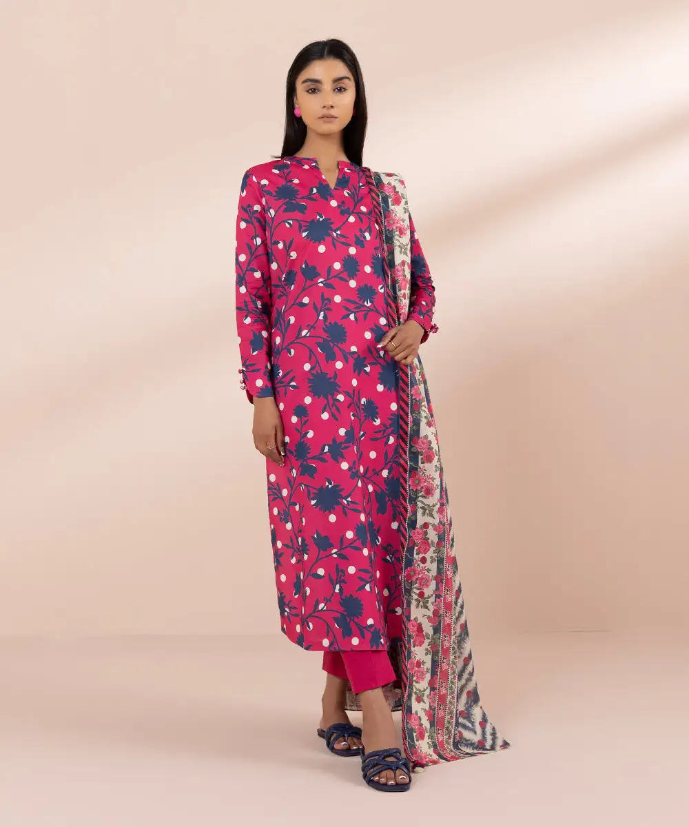 3 Piece - Printed Lawn Suit