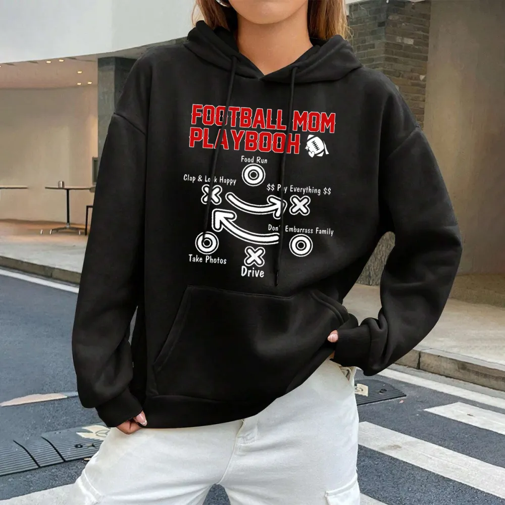 football mom  Women's fashionable hoodie