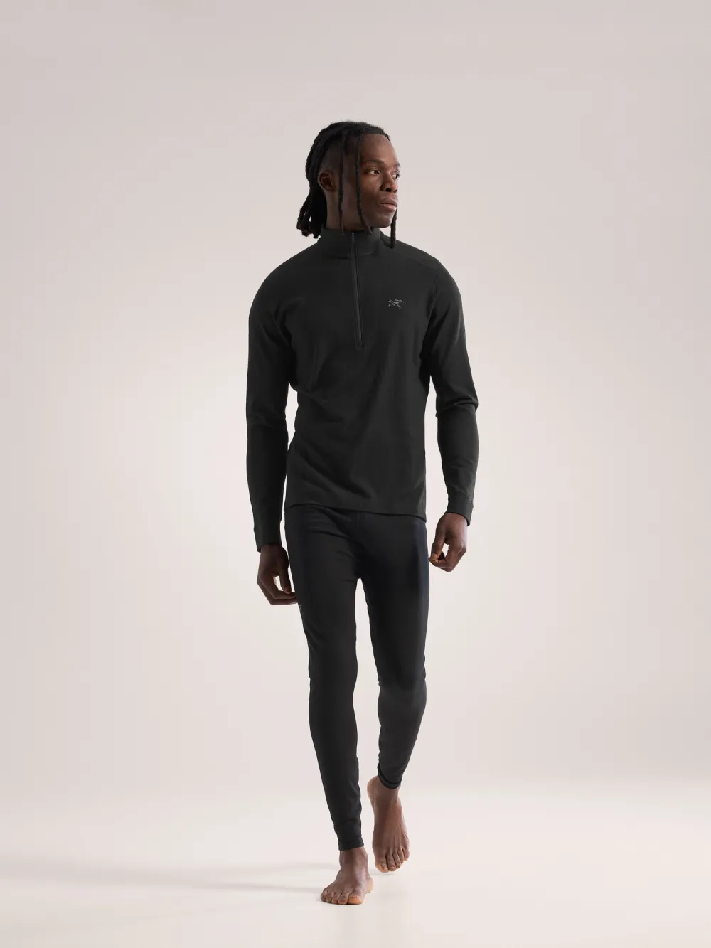 Rho Merino Wool Zip Neck Men's