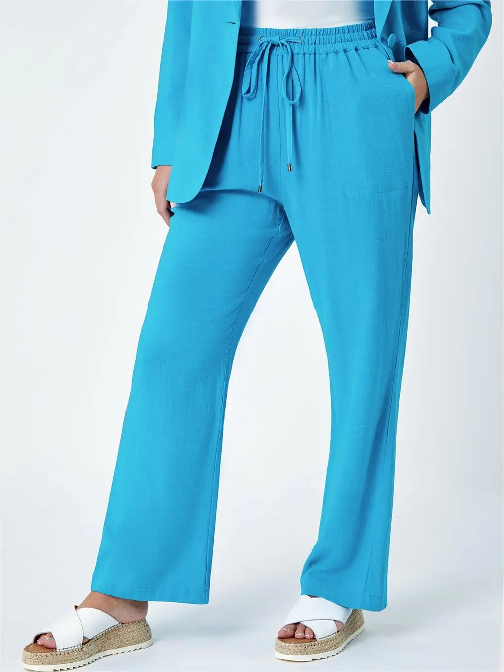 Comfortable blue sweatpants