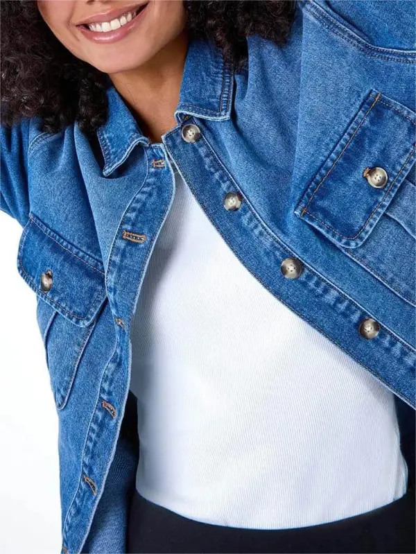 Blue Relaxed Denim Jacket