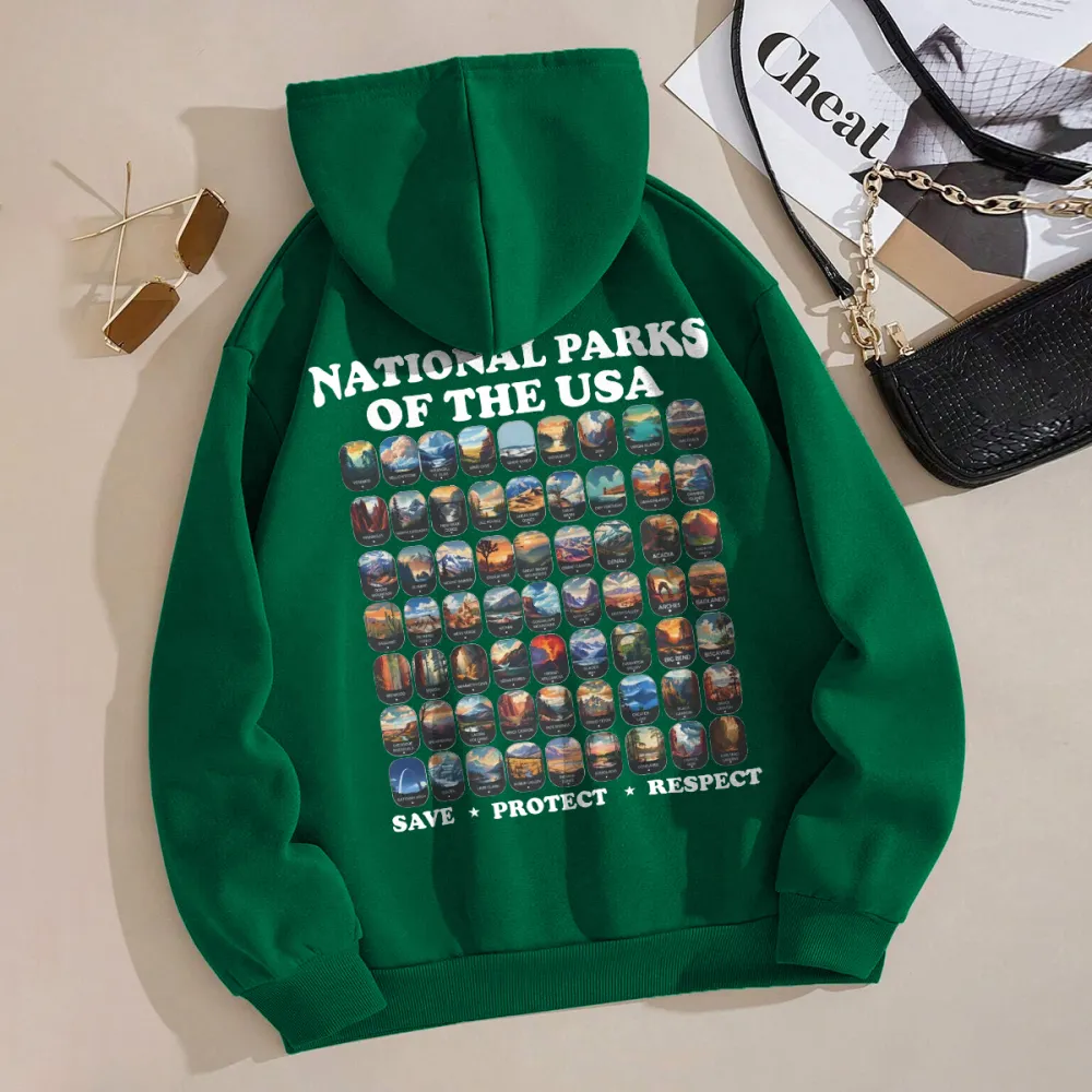 national parks of the usa Women's fashionable hoodie