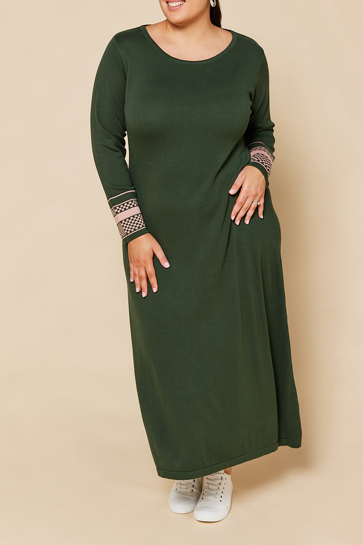 Binky Midi Dress in Olive