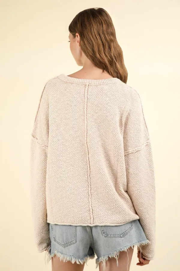 Exposed Seam Sweater