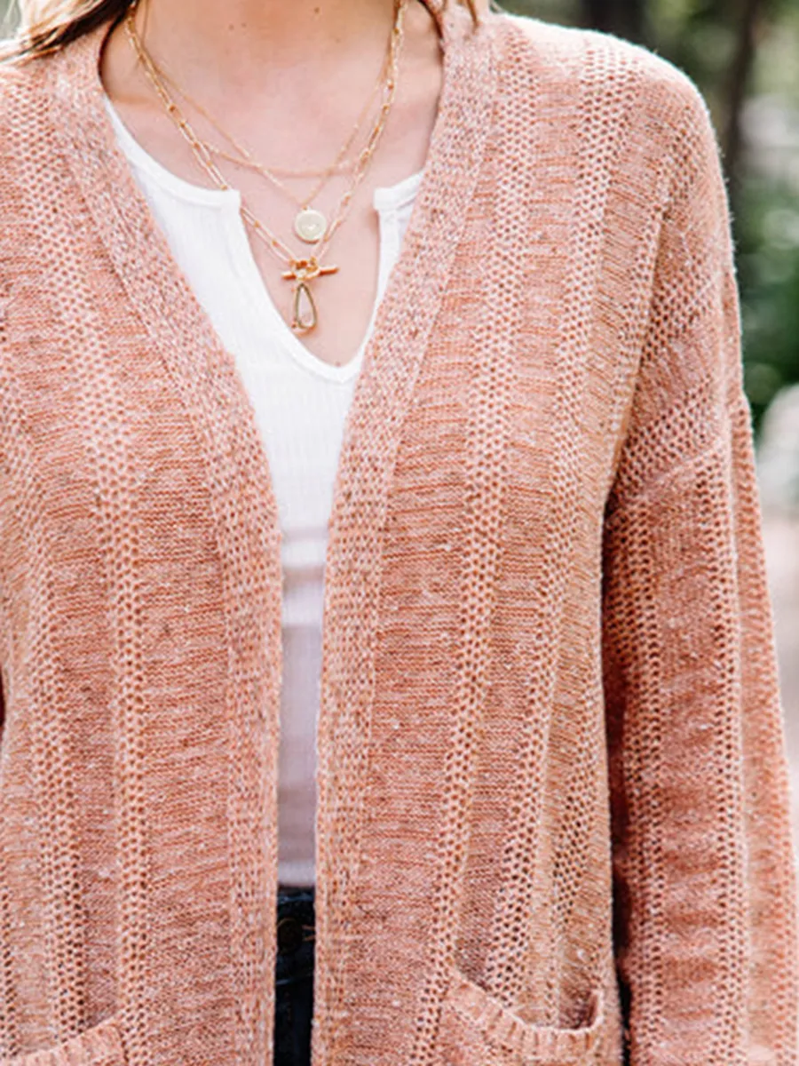 Knitted Brown Cardigan