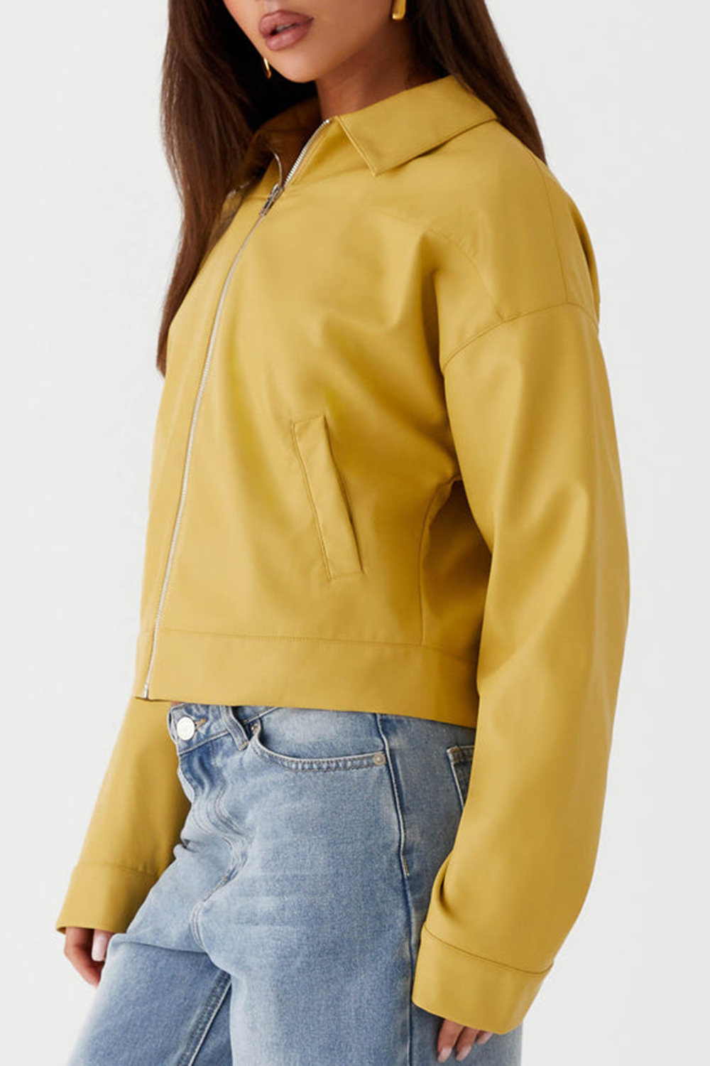 Elara Oversized Jacket - Yellow