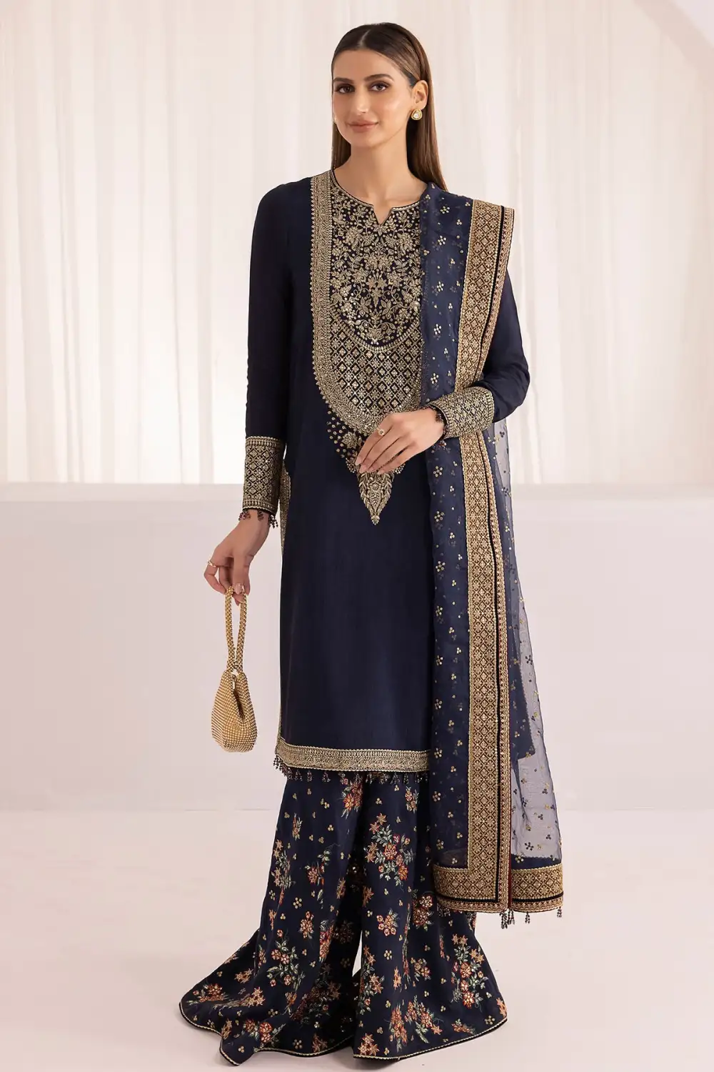 Embroidered Raw Silk Sets