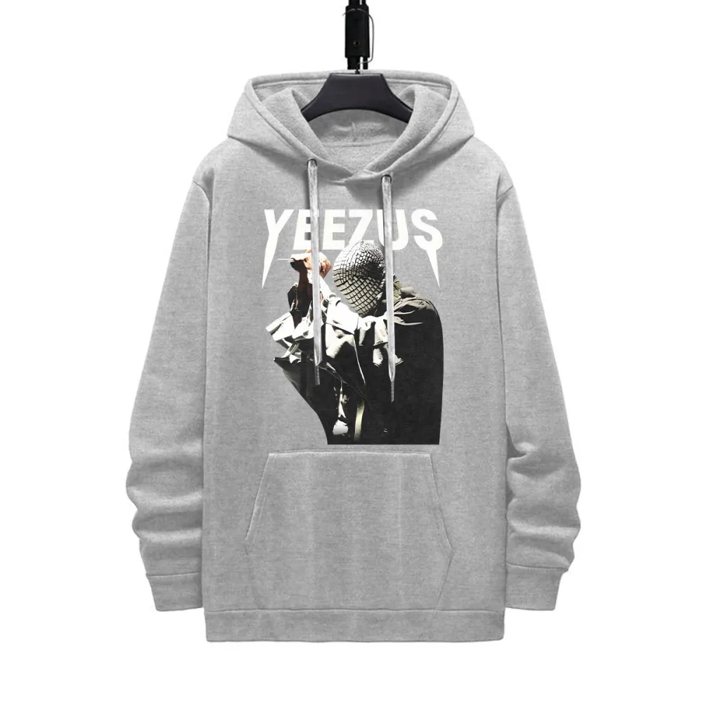 KANYE WEST-YEEZUS 2 SIDES Cotton Vintage Hoodie