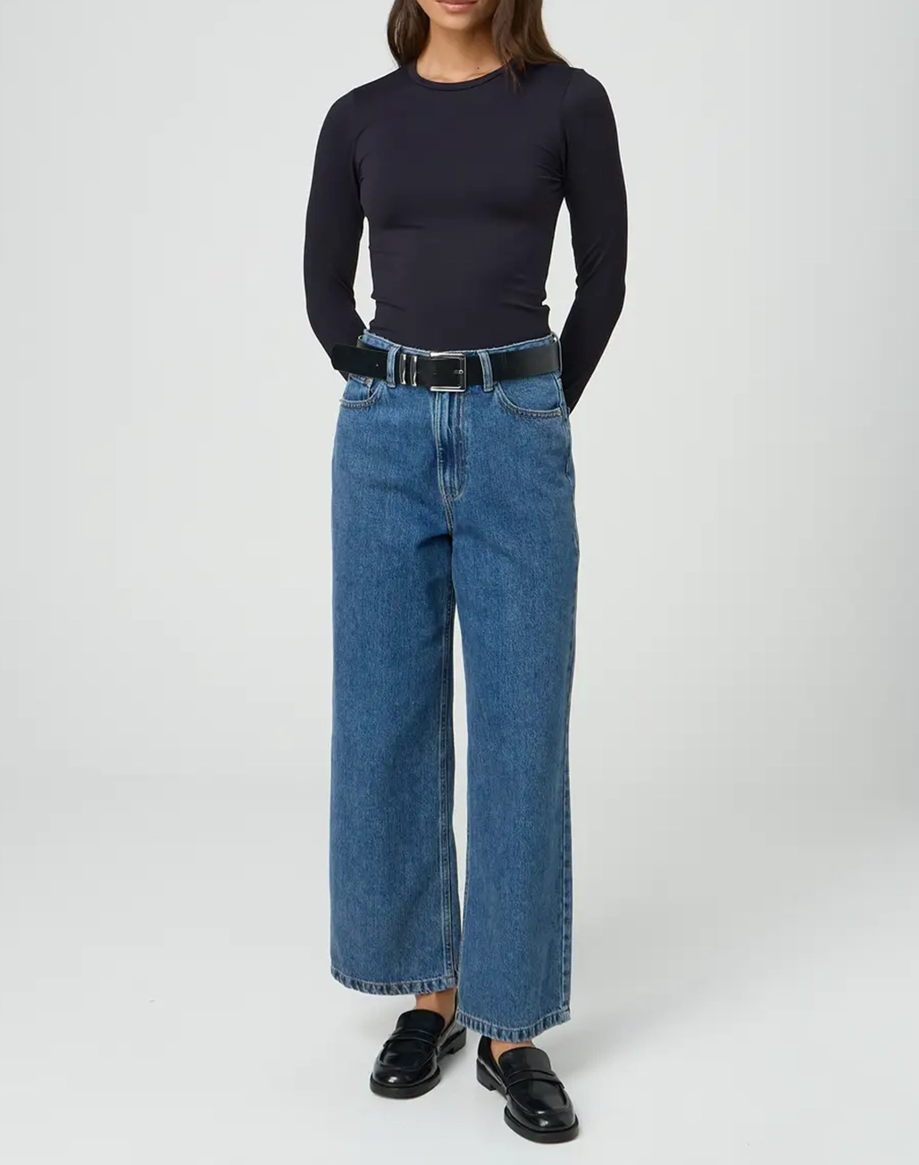 Wide Leg Cropped Jean