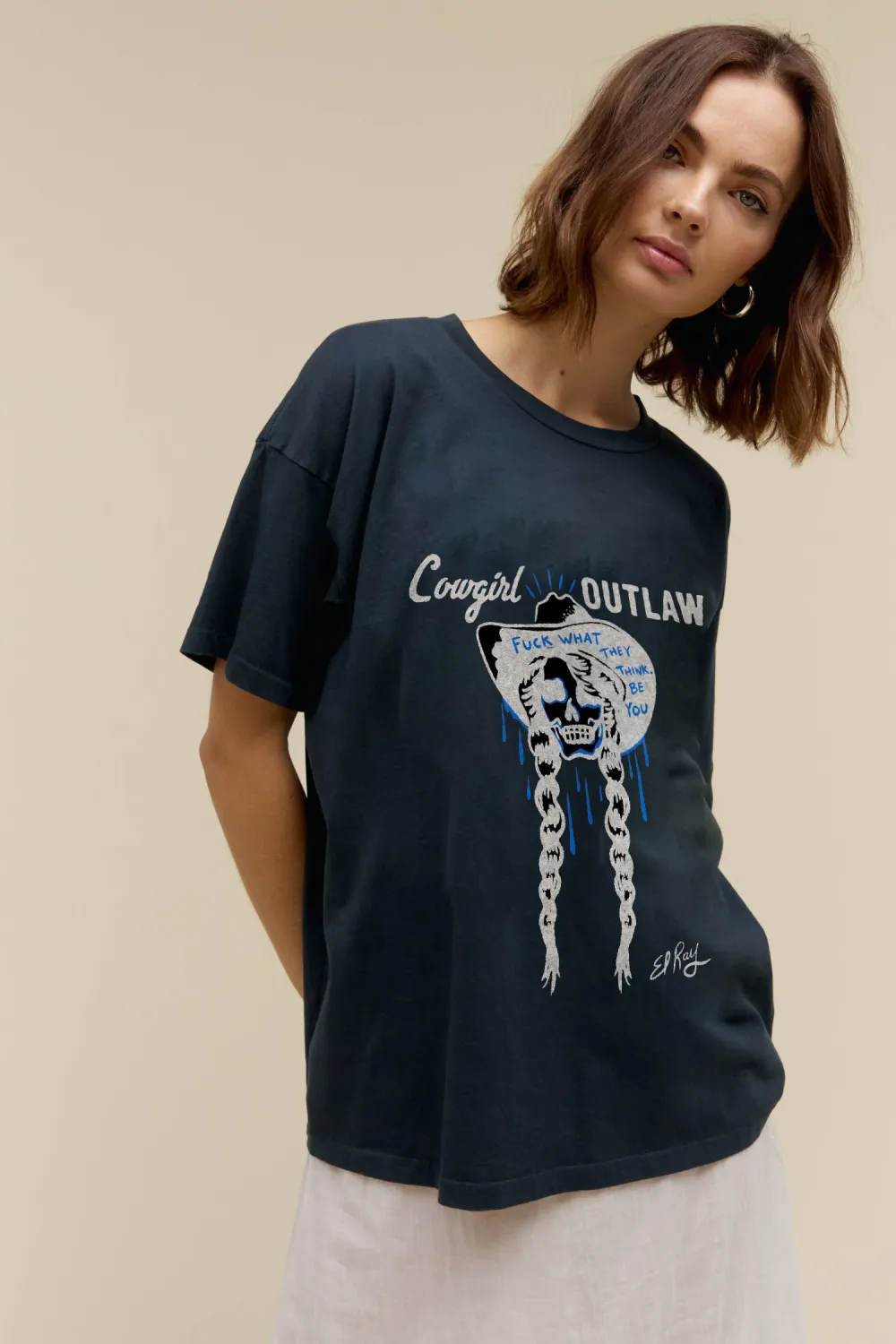 Women's Skull Halloween Printed T-shirt