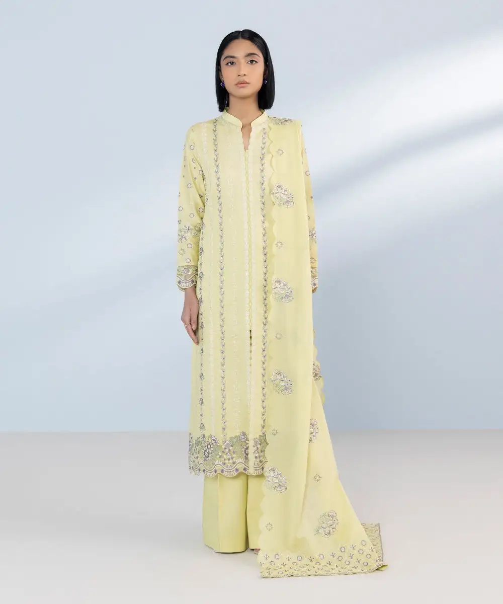 3 Piece - Embroidered Lawn Suit