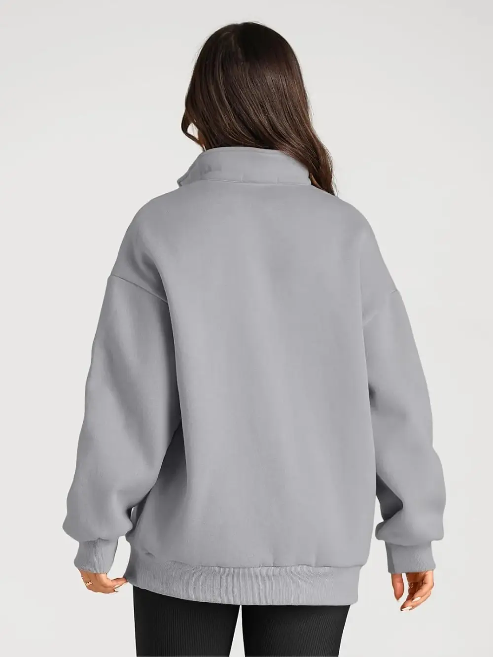 Oversized Sweatshirts Half Zip Pullover Long Sleeve