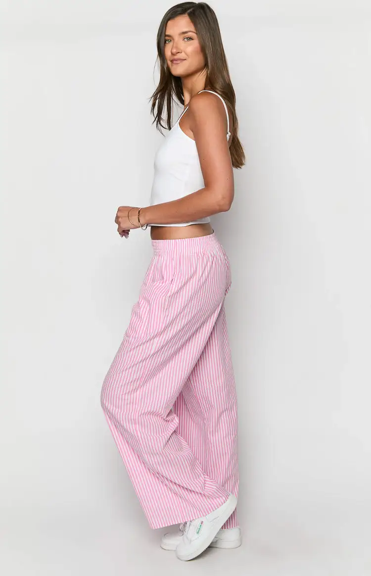 Mahalia Pink Stripe Pants