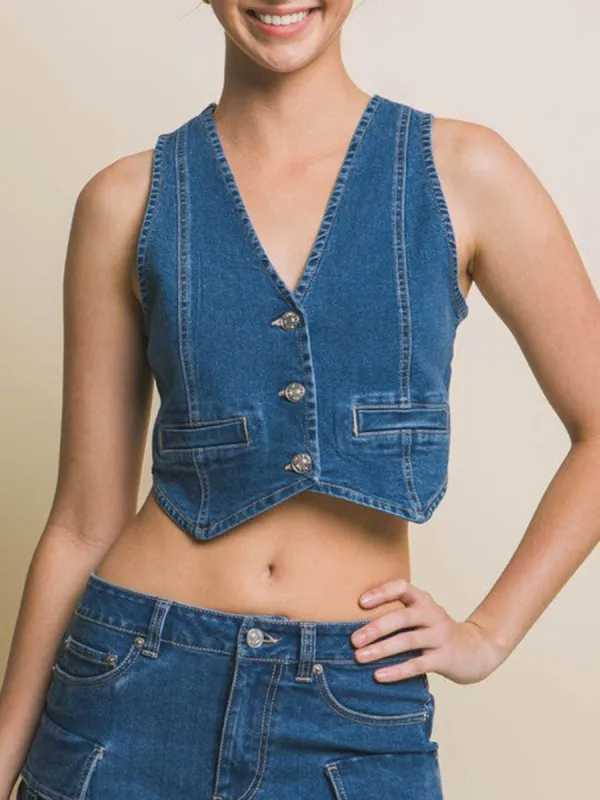 Casual Denim Vest