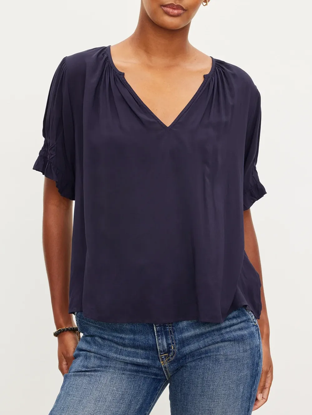 Calissa Split Neck Blouse