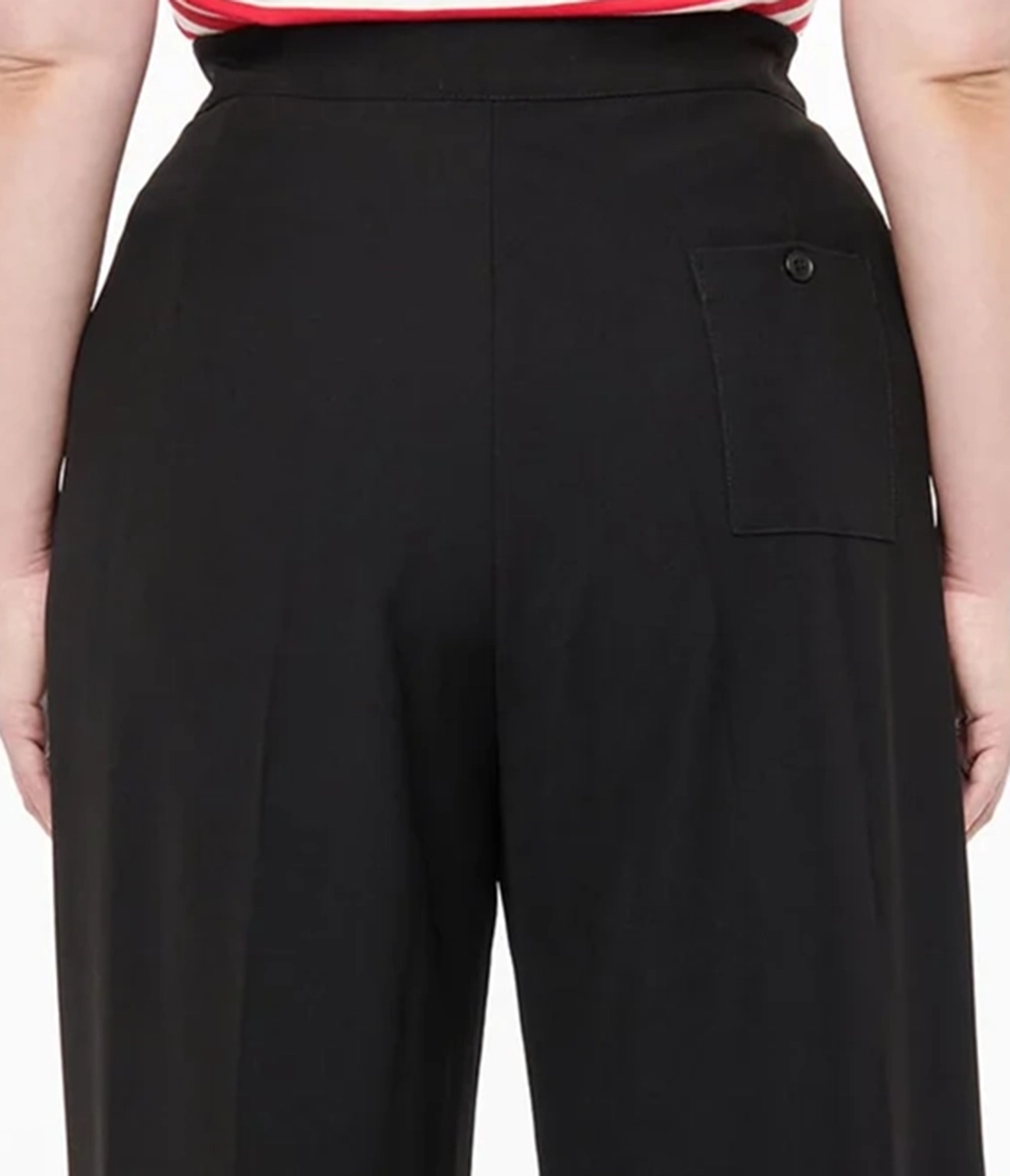 Hell Bunny 1940s Plus Size Black Ginger Trousers