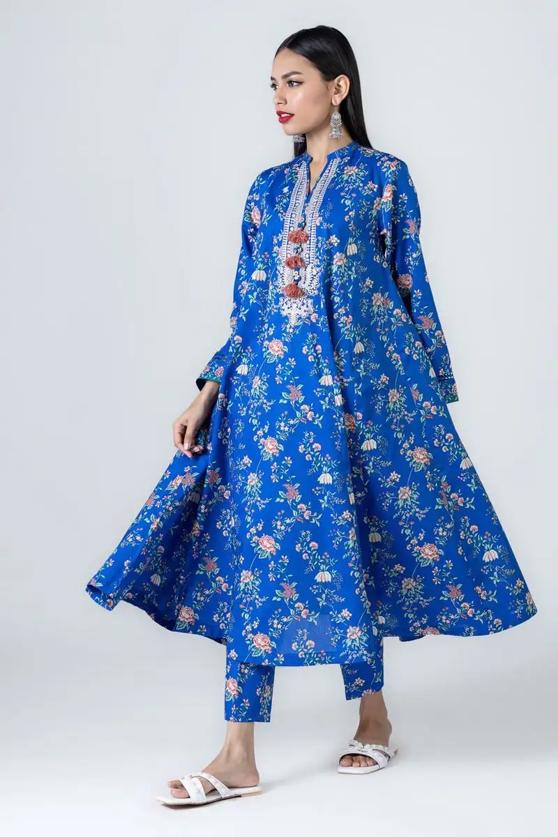 2 Piece | Kurta & Pants | Color dark blue