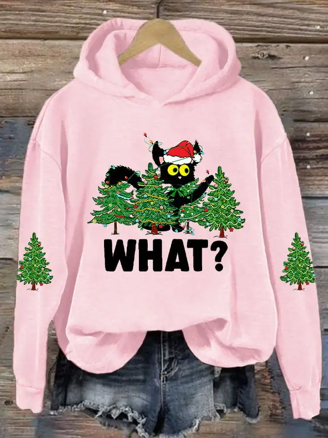 Women's WHAT Print Hoodie