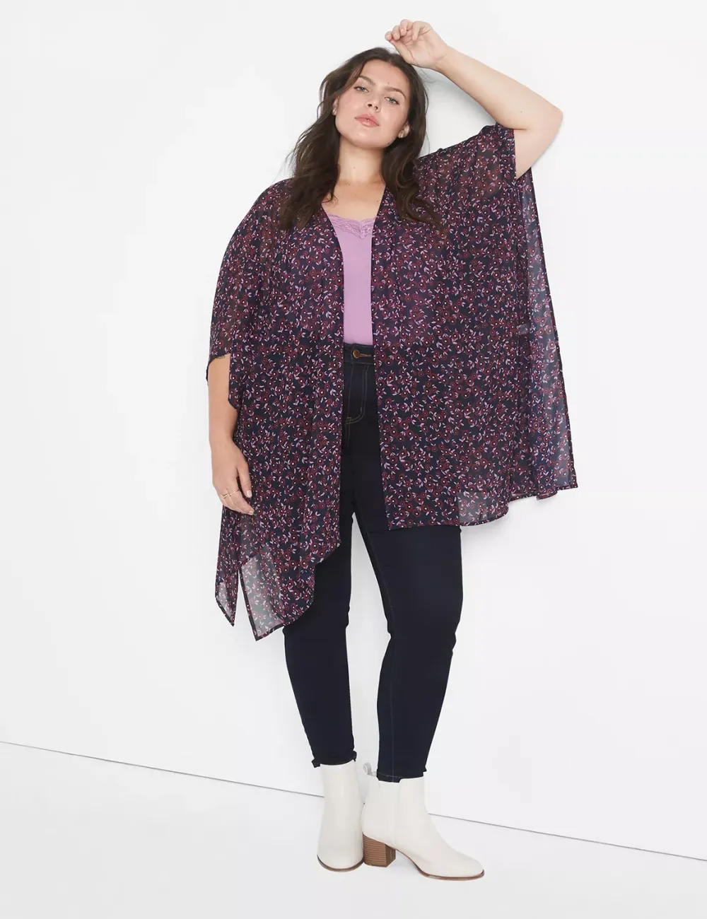 Relaxed Medium-Sleeve Square Overpiece