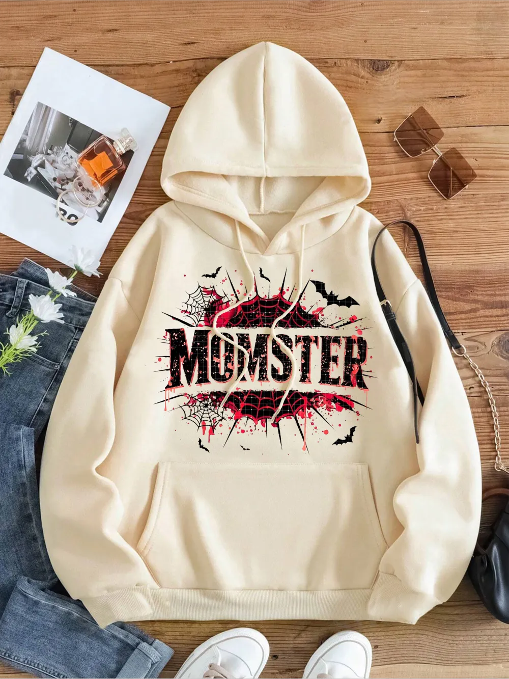 MOMSTER Halloween fashion hoodie for women