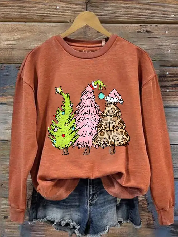 Women's Christmas Tree Casual Sweatshirt