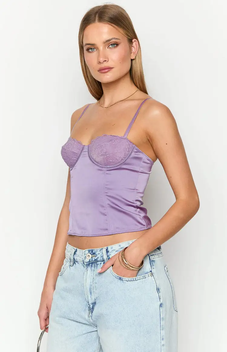 Graicey Purple Corset Top