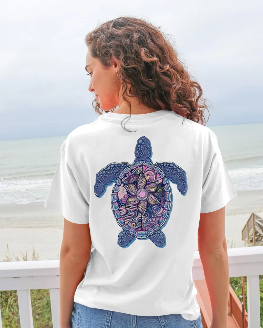 Pretty Turtle Pattern Tee