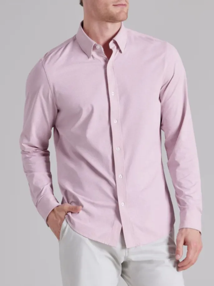 Men's Stretch Slim Fit Long Sleeve Shirts