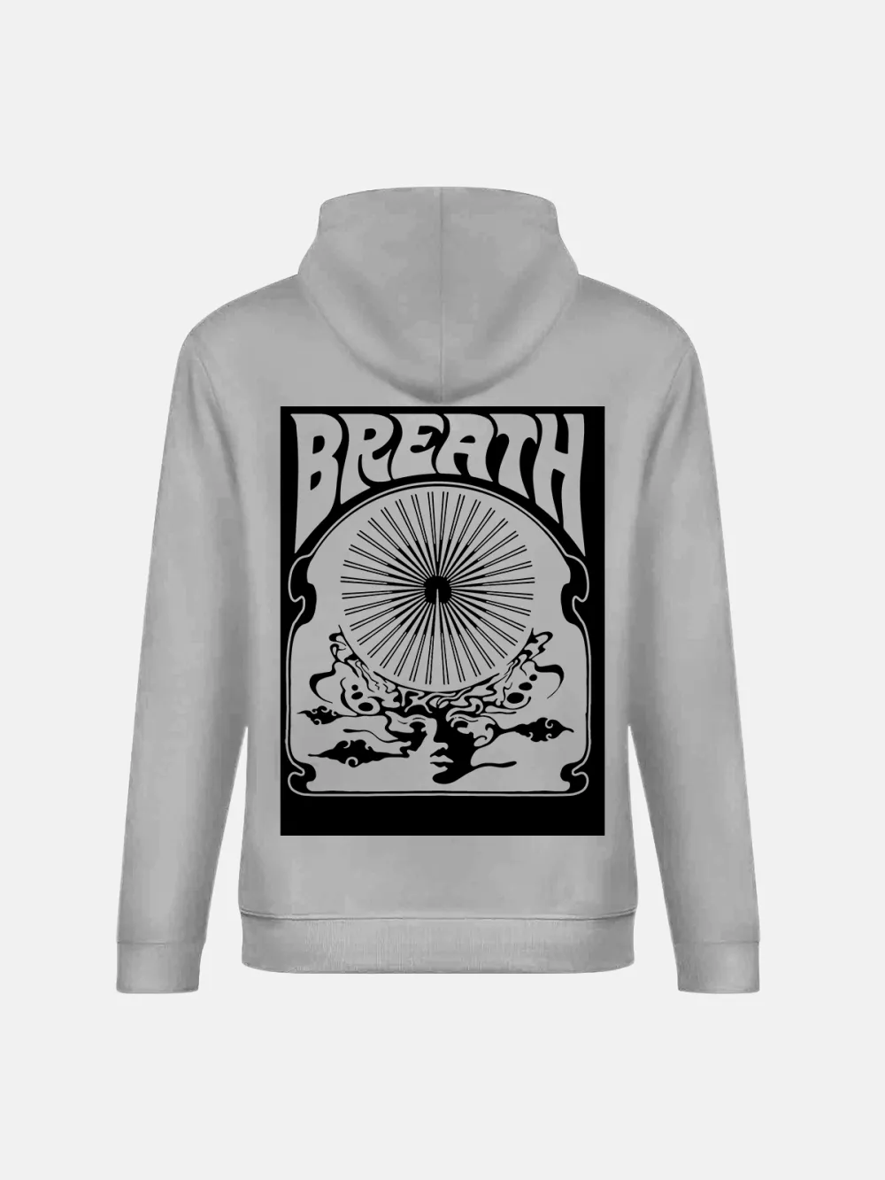 BREATH PATTERN PRINTED HOODIE