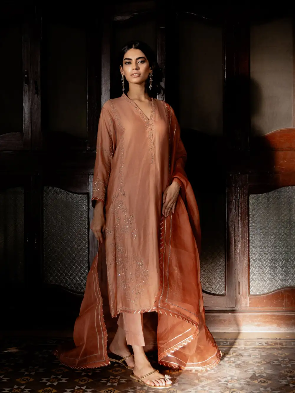 SKINNY MALTA KURTA W/ STRAIGHT PANT & DUPATTA