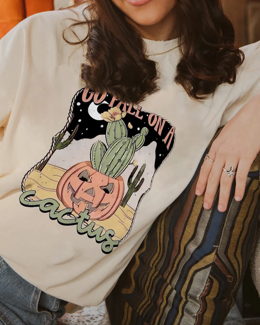 Women's Pumpkin Halloween Printed T-shirt