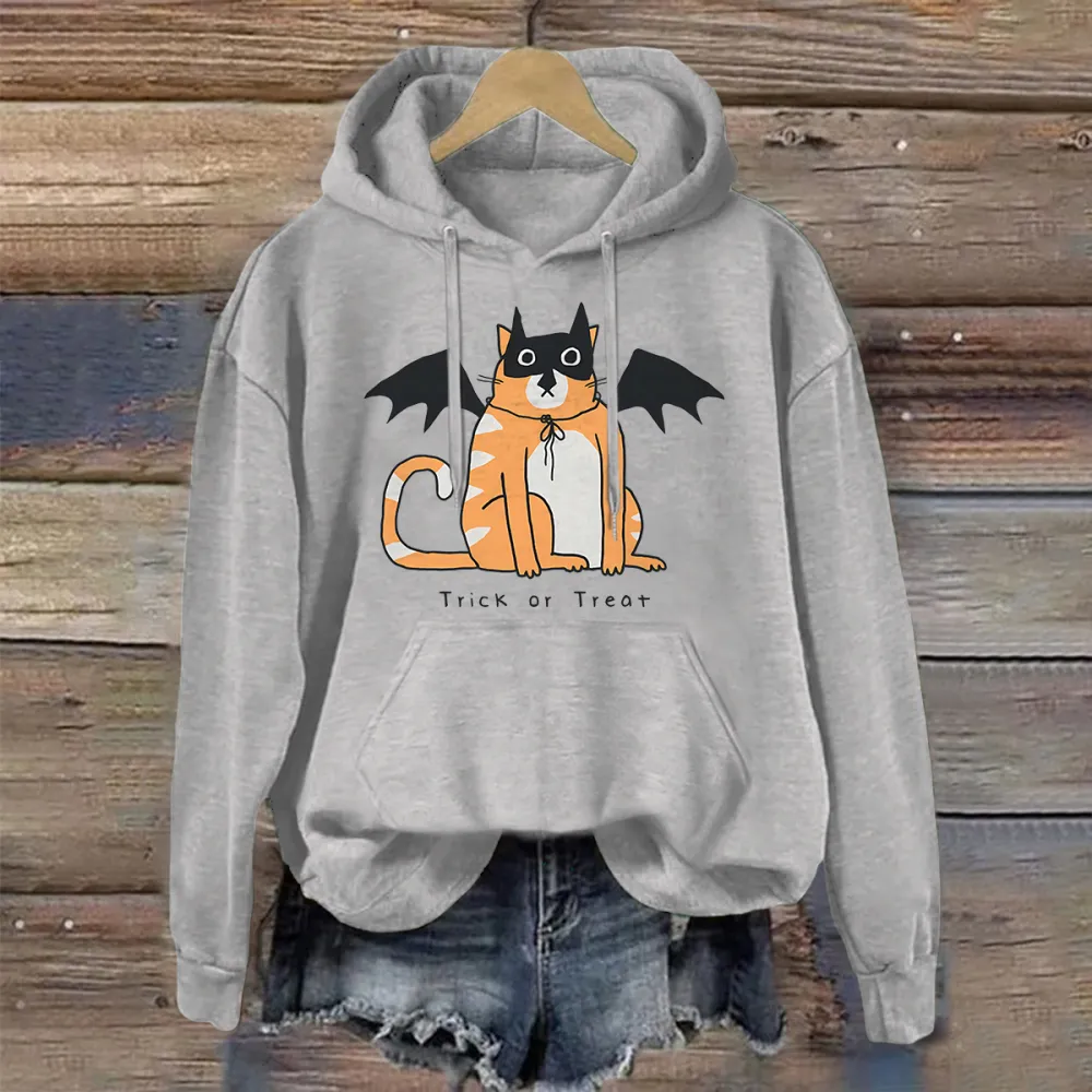 Trick or Treat Bat Cat Hoodie