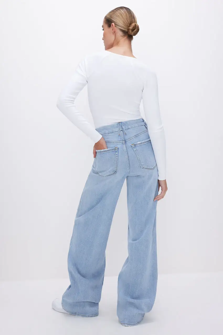 GOOD SKATE WIDE LEG JEANS