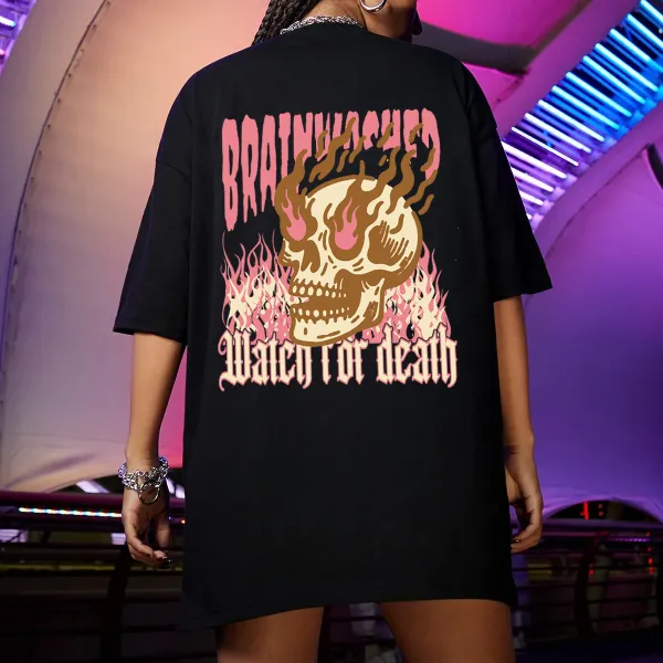 Fire skull death Women's T-shirt