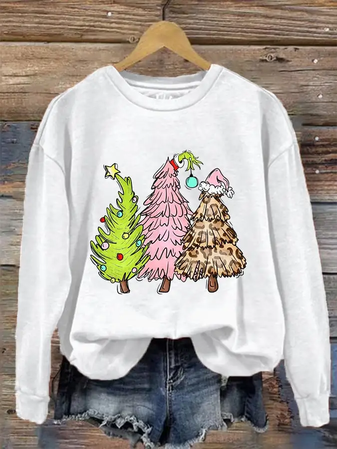 Women's Christmas Tree Casual Sweatshirt