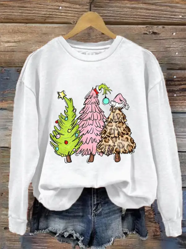 Women's Christmas Tree Casual Sweatshirt