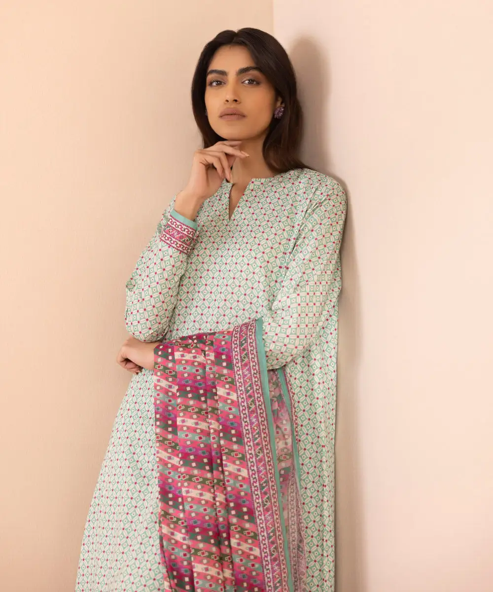 3 Piece - Printed Lawn Suit