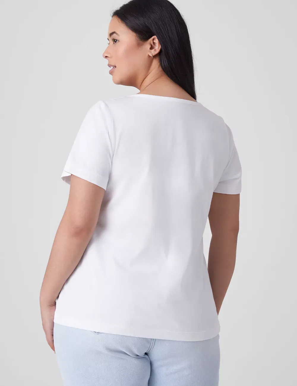 Flutter-Sleeve Embroidered Tee